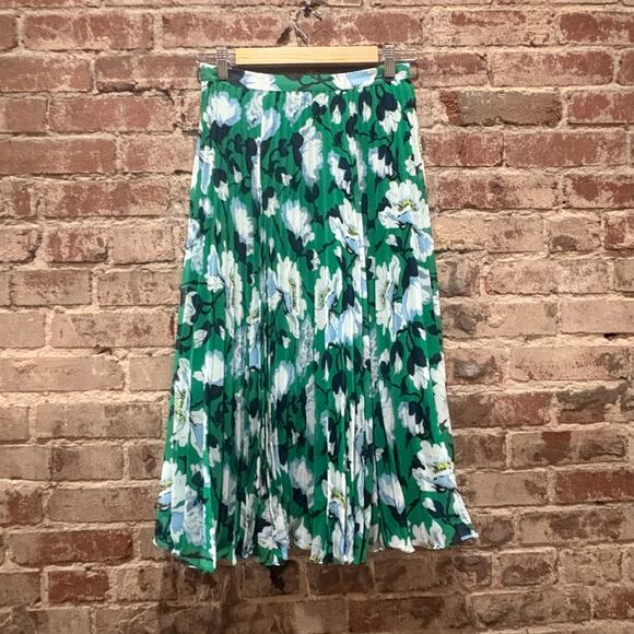 Anthropologie Maeve Roseanne Pleated Midi‎ Skirt Size Small - Picture 6 of 11